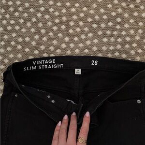 J. Crew Black Straight Leg Jeans